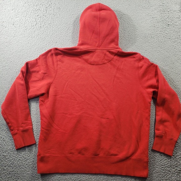 Nike Hoodie Men's XL Extra Large Red Fleece Pullover Center Check Sweatshirt - Picture 8 of 11
